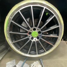 Scratched MERCEDES Diamond cutted wheel KÖLN